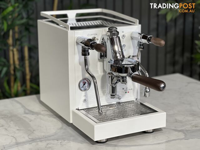 QUICK MILL RUBINO 1 GROUP BRAND NEW ESPRESSO COFFEE MACHINE  WHITE & TIMBER