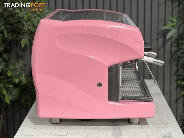 WEGA POLARIS 2 GROUP ESPRESSO COFFEE MACHINE HIGH CUP PINK & WHITE