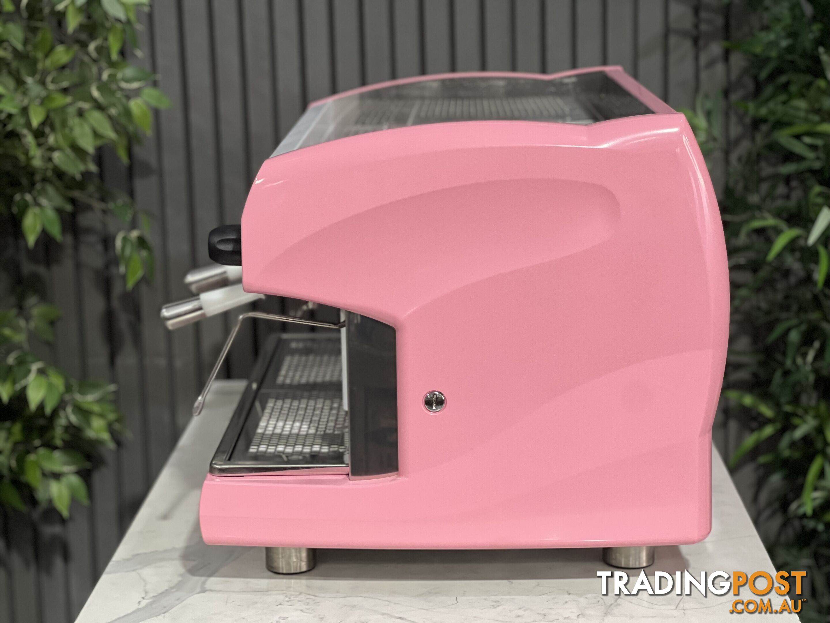 WEGA POLARIS 2 GROUP ESPRESSO COFFEE MACHINE HIGH CUP PINK & WHITE