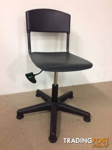 Black plastic office chair