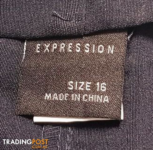 Expression Black Pants Size 16 - photo 3 of 3