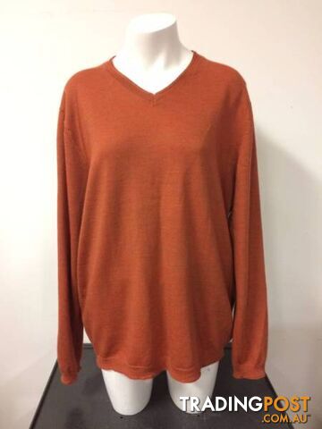 Reserve 100% Merino Wool Light orange pullover