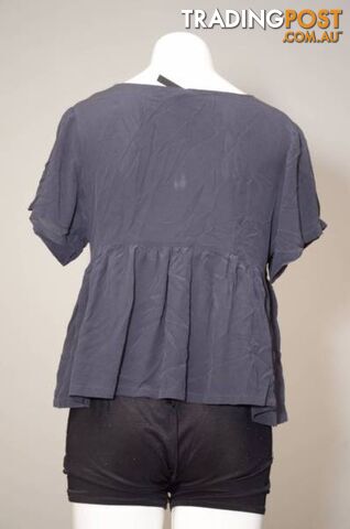 Topshop Boutique navy grey top - photo 2 of 3