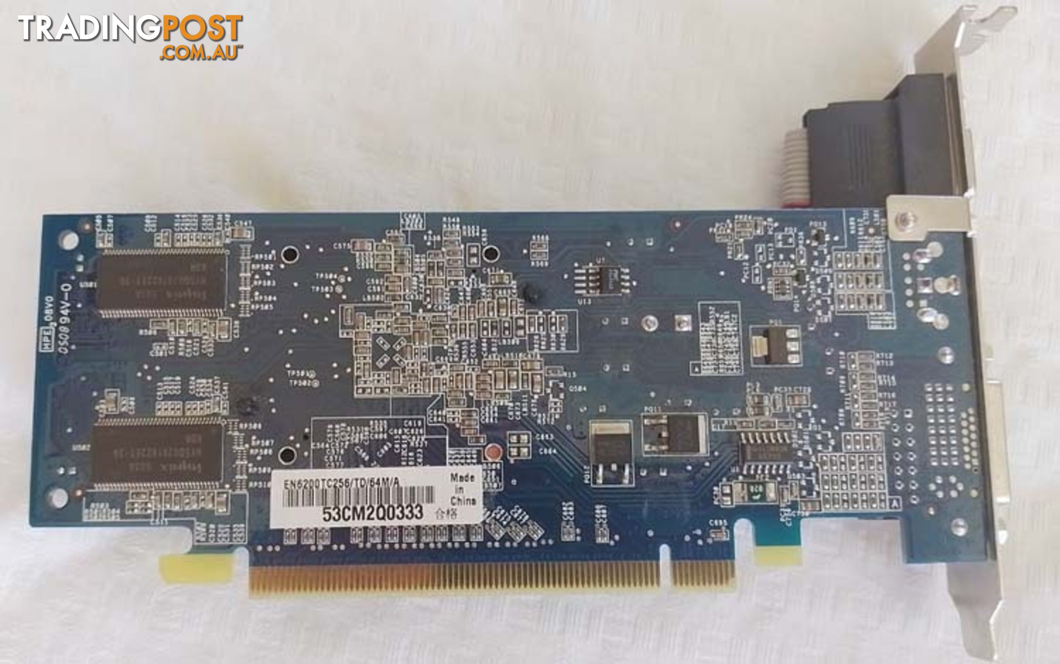 ASUS EN6200TC256 TD 64M A 6200 VGA DVI Comp PCI-E express graphics card for computer