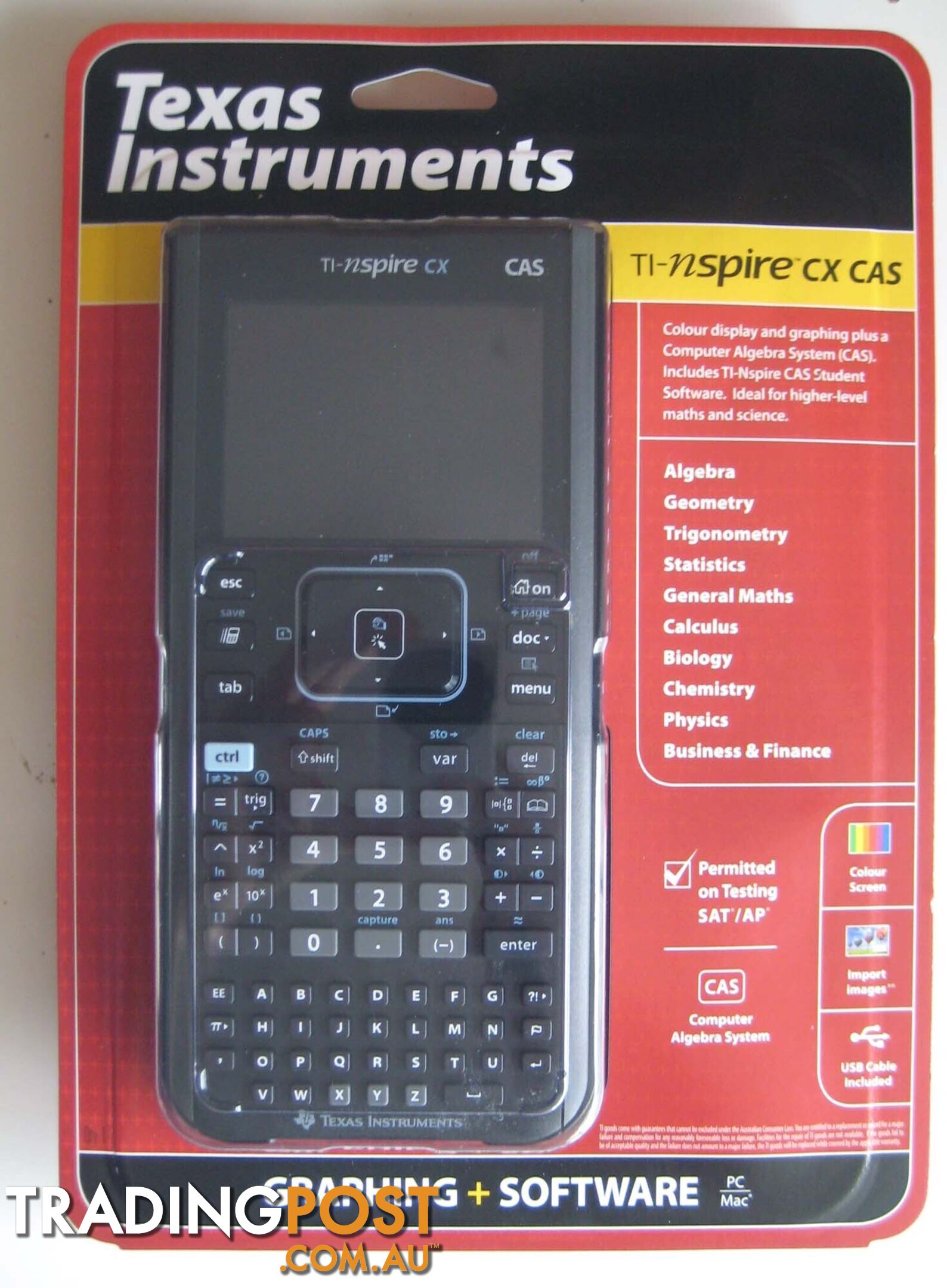 Texas Instruments TI-nspire CX CAS handheld graphing calculator BRAND NEW