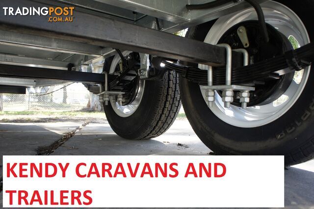 10x6 HEAVY DUTY HOT DIPPED GALVANISED TANDEM AXLE HYDRAULIC TIPPING BOX TRAILER 3500kg GVM