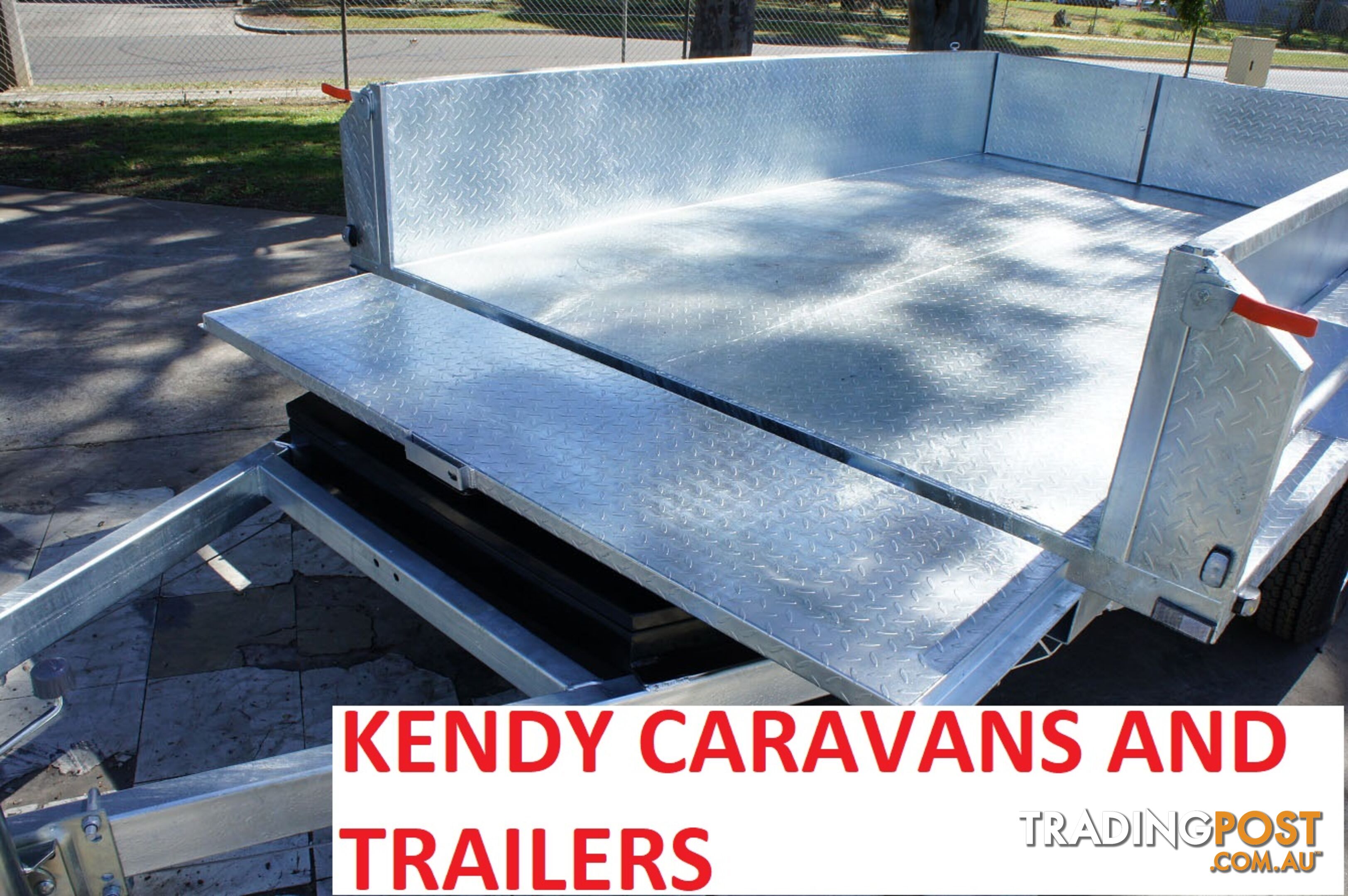 10x6 HEAVY DUTY HOT DIPPED GALVANISED TANDEM AXLE HYDRAULIC TIPPING BOX TRAILER 3500kg GVM