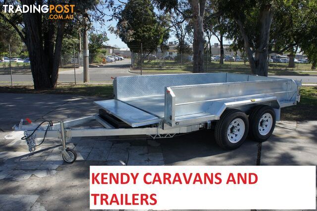 10x6 HEAVY DUTY HOT DIPPED GALVANISED TANDEM AXLE HYDRAULIC TIPPING BOX TRAILER 3500kg GVM