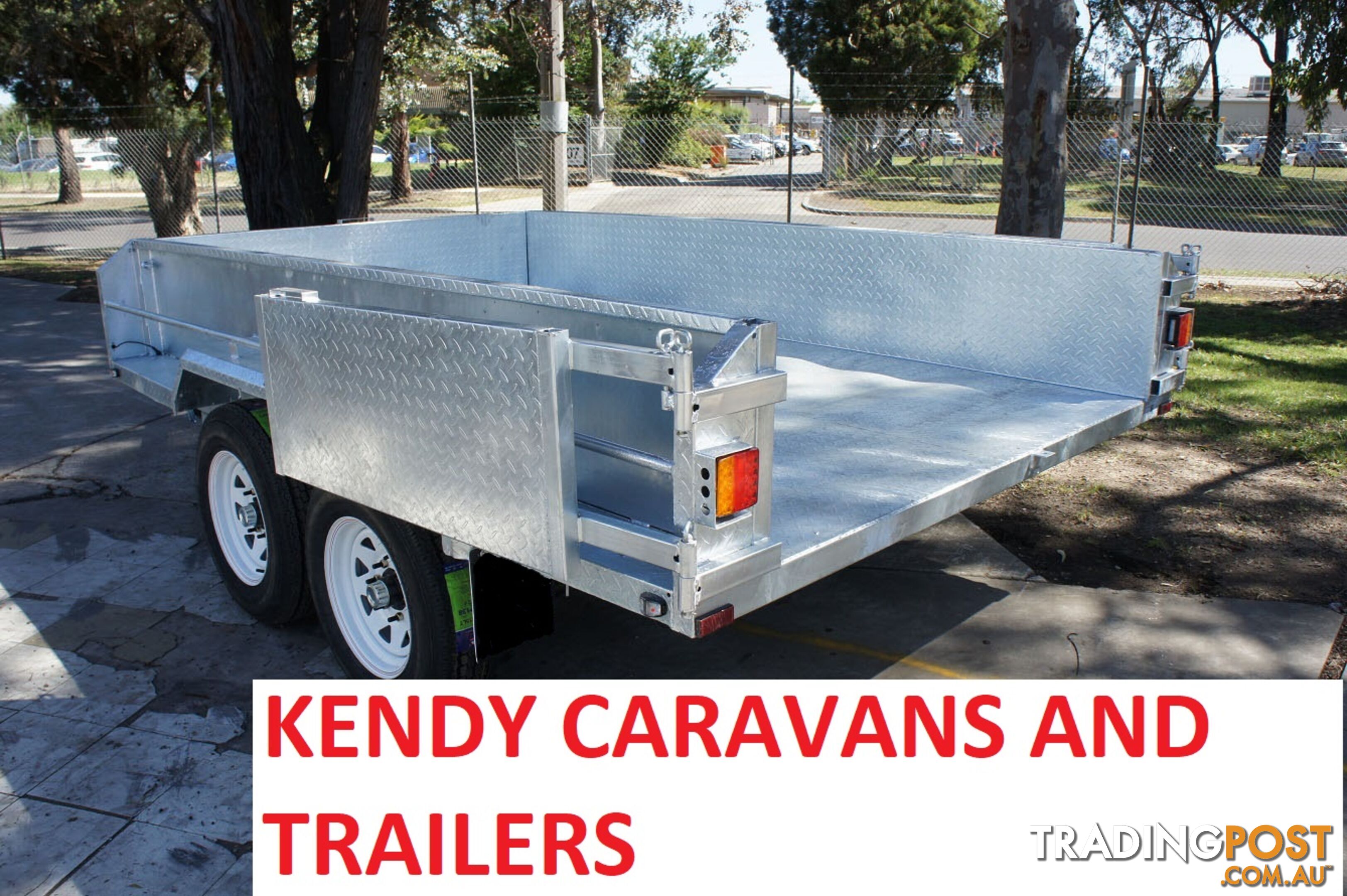 10x6 HEAVY DUTY HOT DIPPED GALVANISED TANDEM AXLE HYDRAULIC TIPPING BOX TRAILER 3500kg GVM