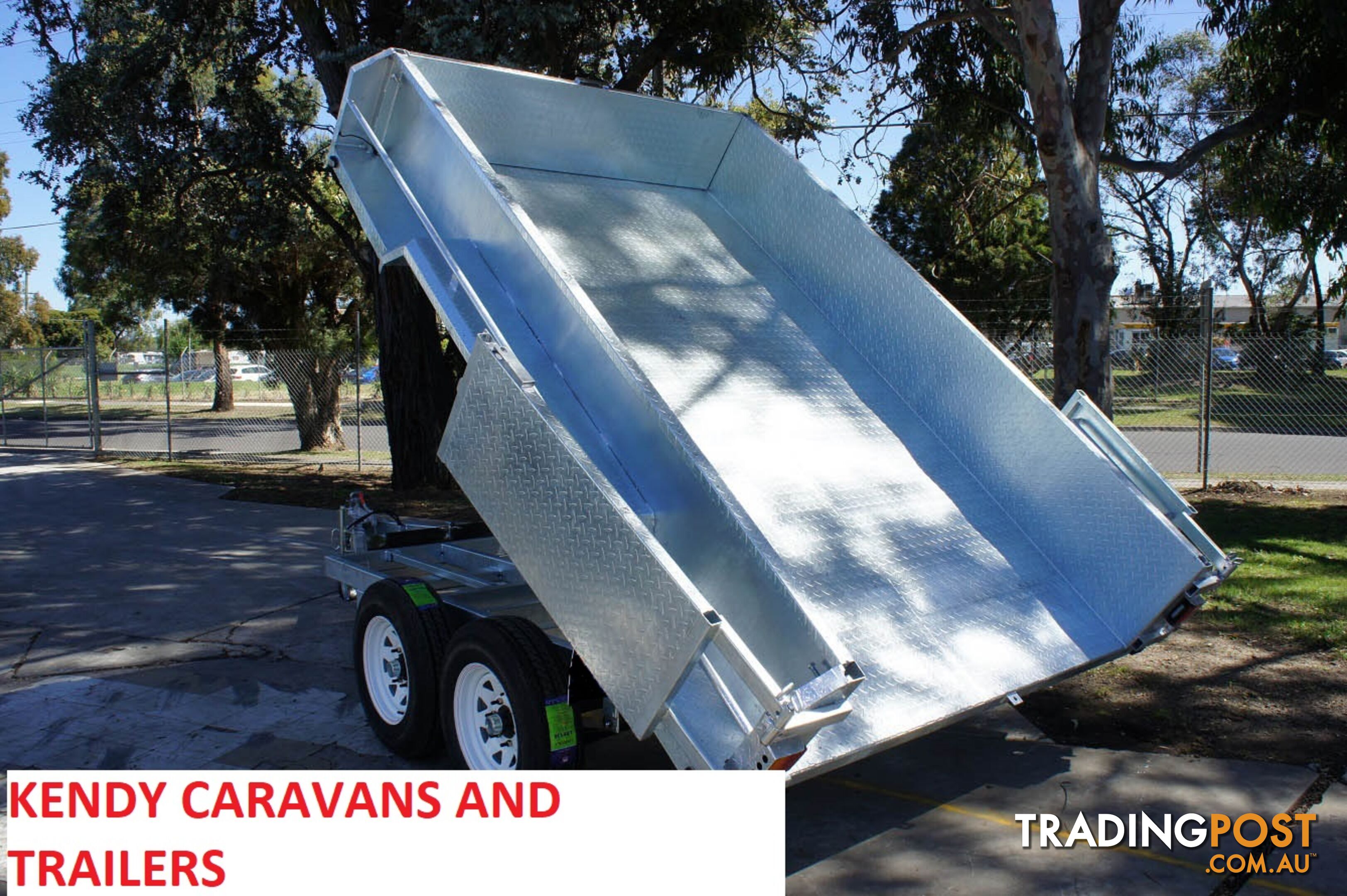 10x6 HEAVY DUTY HOT DIPPED GALVANISED TANDEM AXLE HYDRAULIC TIPPING BOX TRAILER 3500kg GVM