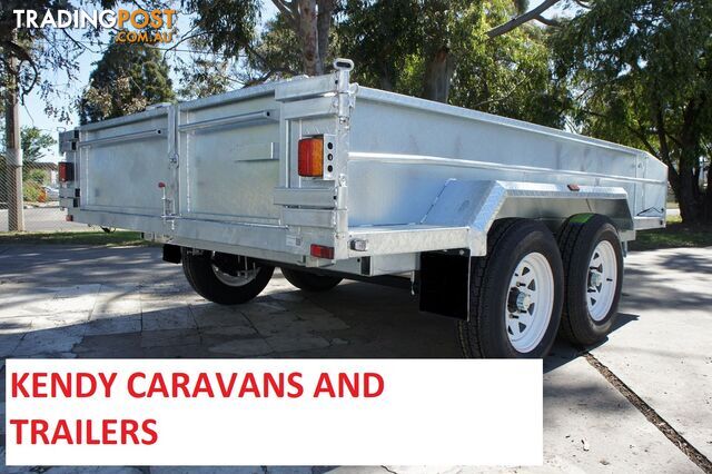 10x6 HEAVY DUTY HOT DIPPED GALVANISED TANDEM AXLE HYDRAULIC TIPPING BOX TRAILER 3500kg GVM