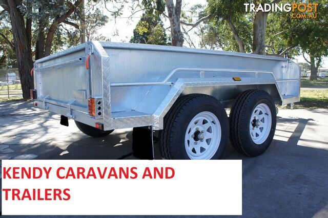 8x5 HEAVY DUTY HOT DIPPED GALVANISED TANDEM AXLE 450mm HIGH SIDED BOX TRIALER 