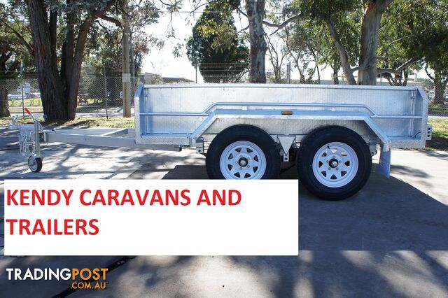 8x5 HEAVY DUTY HOT DIPPED GALVANISED TANDEM AXLE 450mm HIGH SIDED BOX TRIALER 