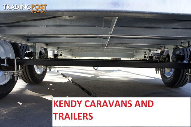 8x5 HEAVY DUTY HOT DIPPED GALVANISED TANDEM AXLE 450mm HIGH SIDED BOX TRIALER 