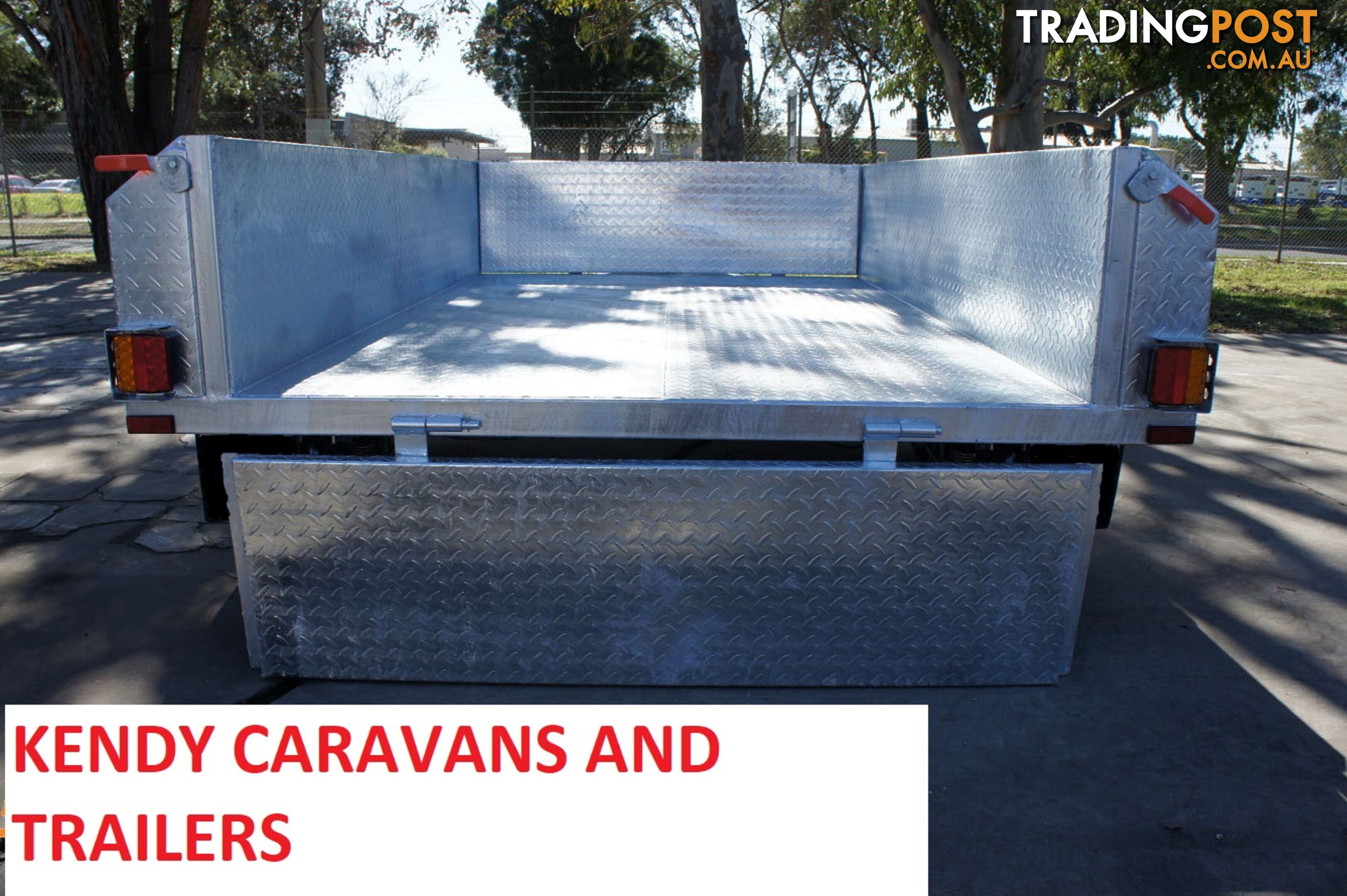 8x5 HEAVY DUTY HOT DIPPED GALVANISED TANDEM AXLE 450mm HIGH SIDED BOX TRIALER 