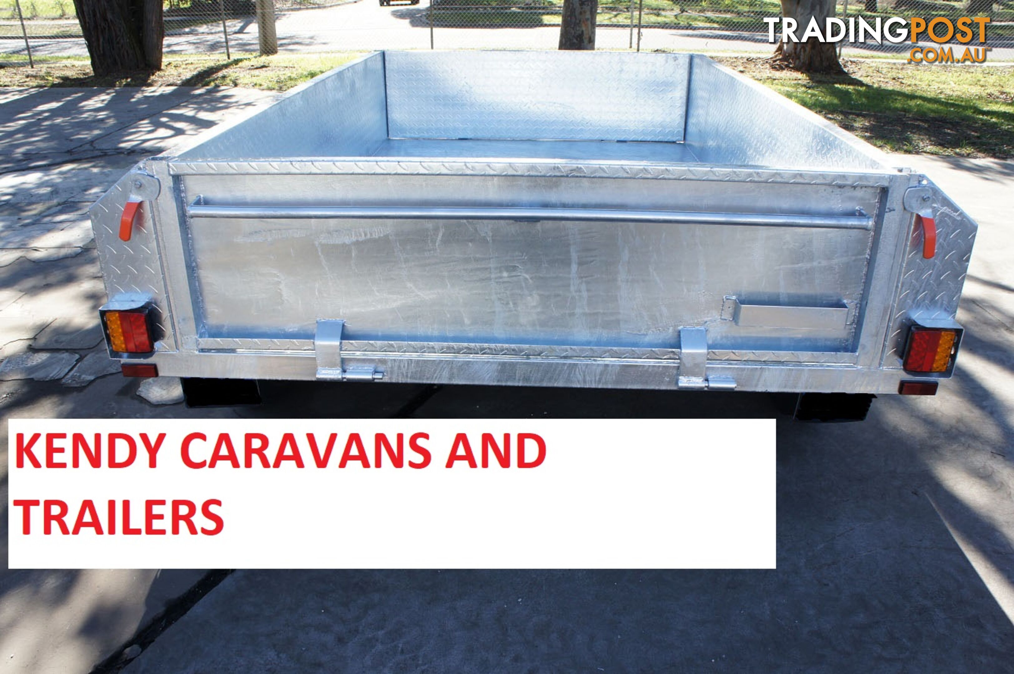 8x5 HEAVY DUTY HOT DIPPED GALVANISED TANDEM AXLE 450mm HIGH SIDED BOX TRIALER 