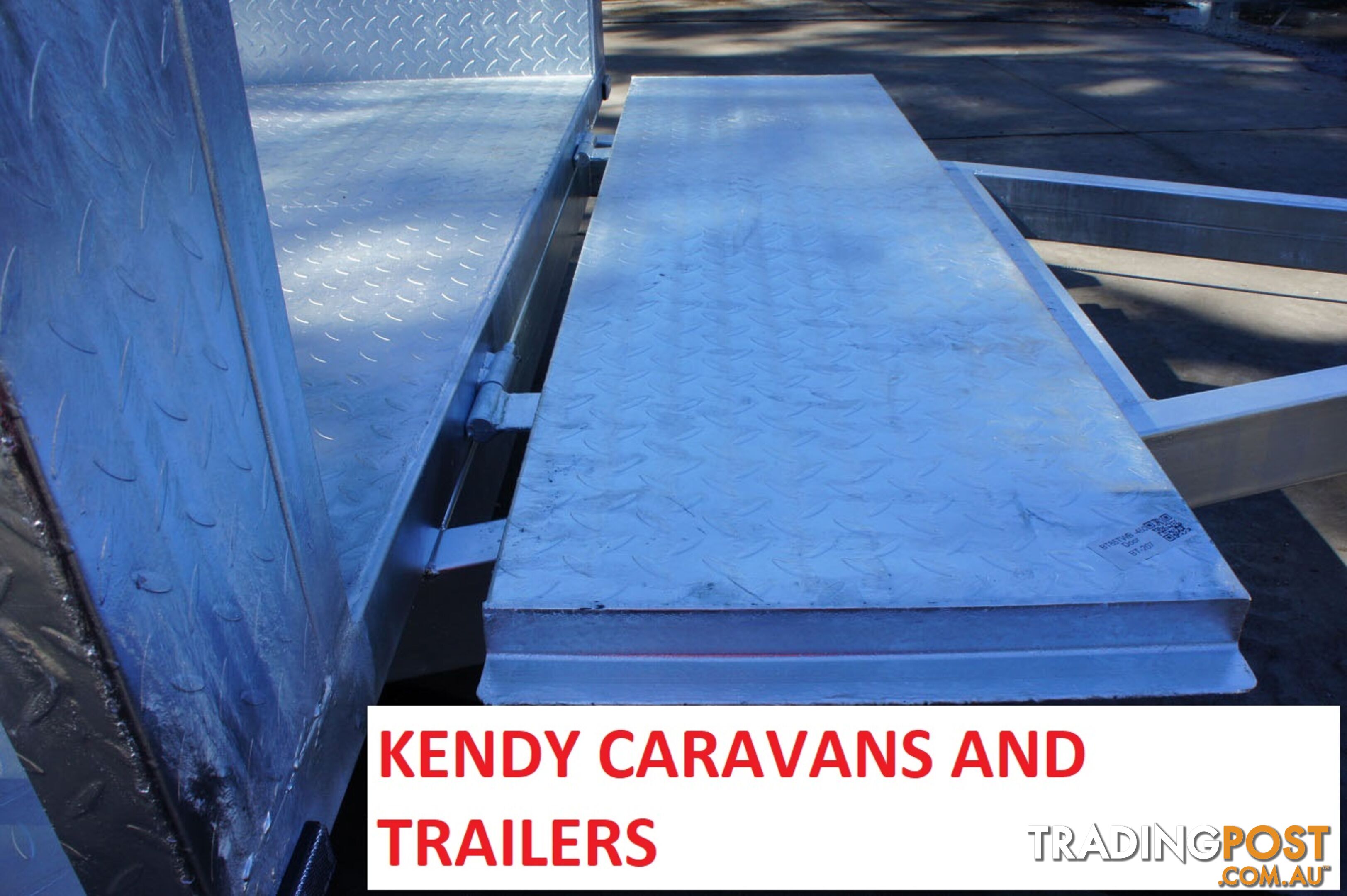 8x5 HEAVY DUTY HOT DIPPED GALVANISED TANDEM AXLE 450mm HIGH SIDED BOX TRIALER 