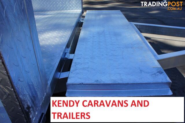 8x5 HEAVY DUTY HOT DIPPED GALVANISED TANDEM AXLE 450mm HIGH SIDED BOX TRIALER 