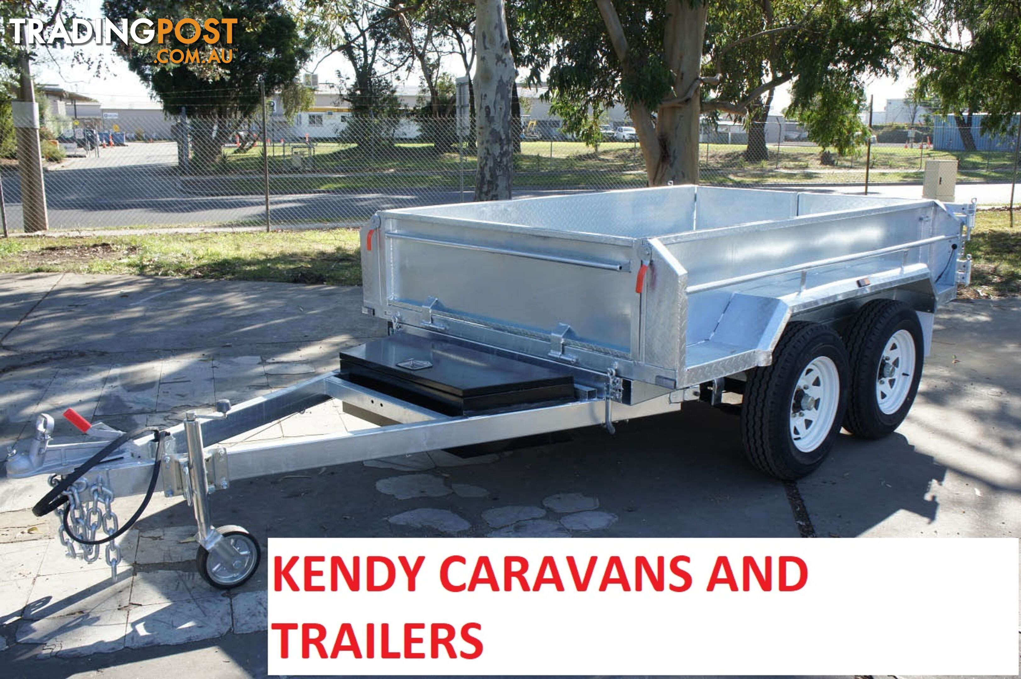 NEW 8 x 5 Heavy Duty Tradie Hydraulic Trailer | Tandem Axle Braked TIPPER