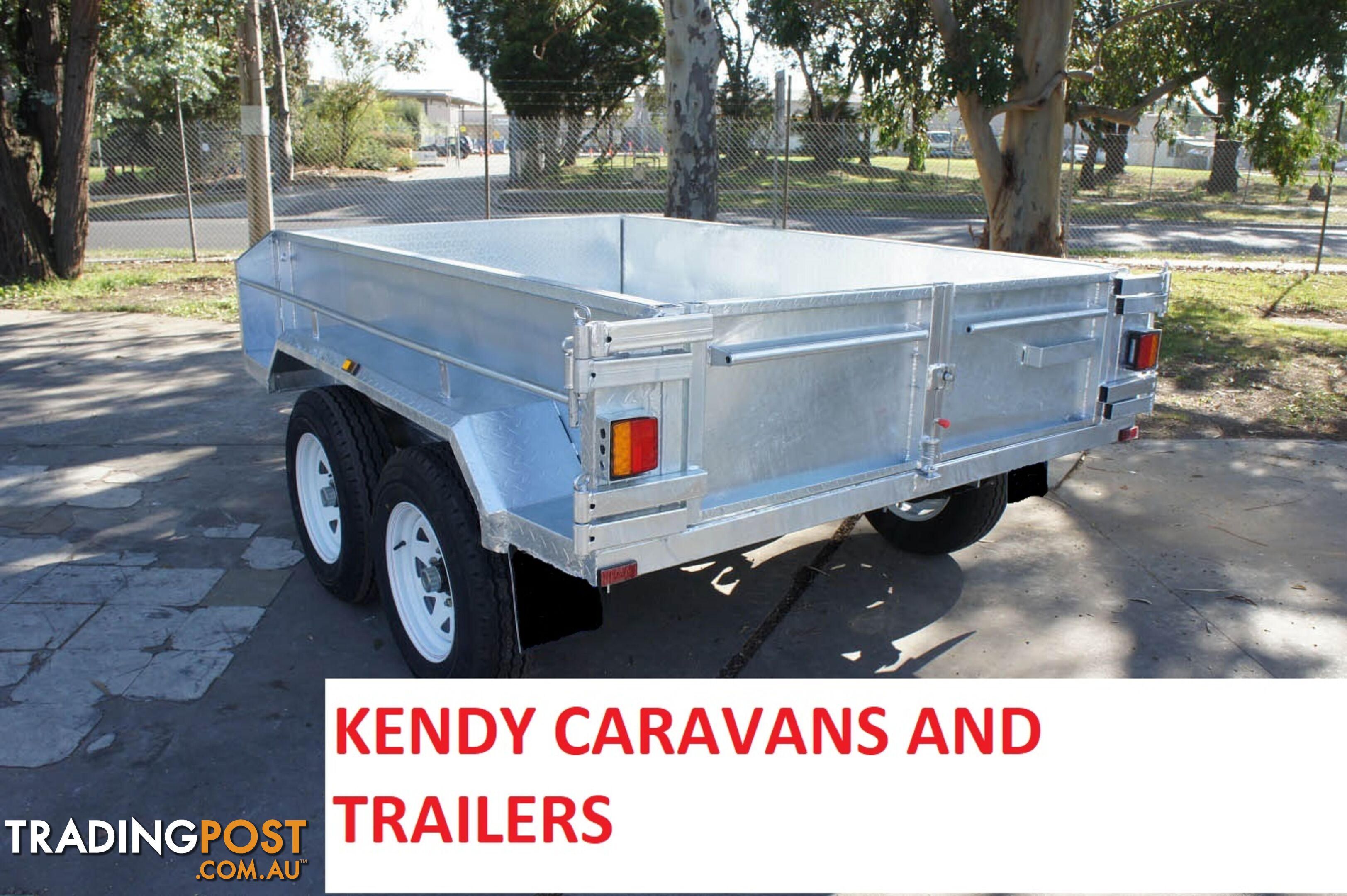 NEW 8 x 5 Heavy Duty Tradie Hydraulic Trailer | Tandem Axle Braked TIPPER