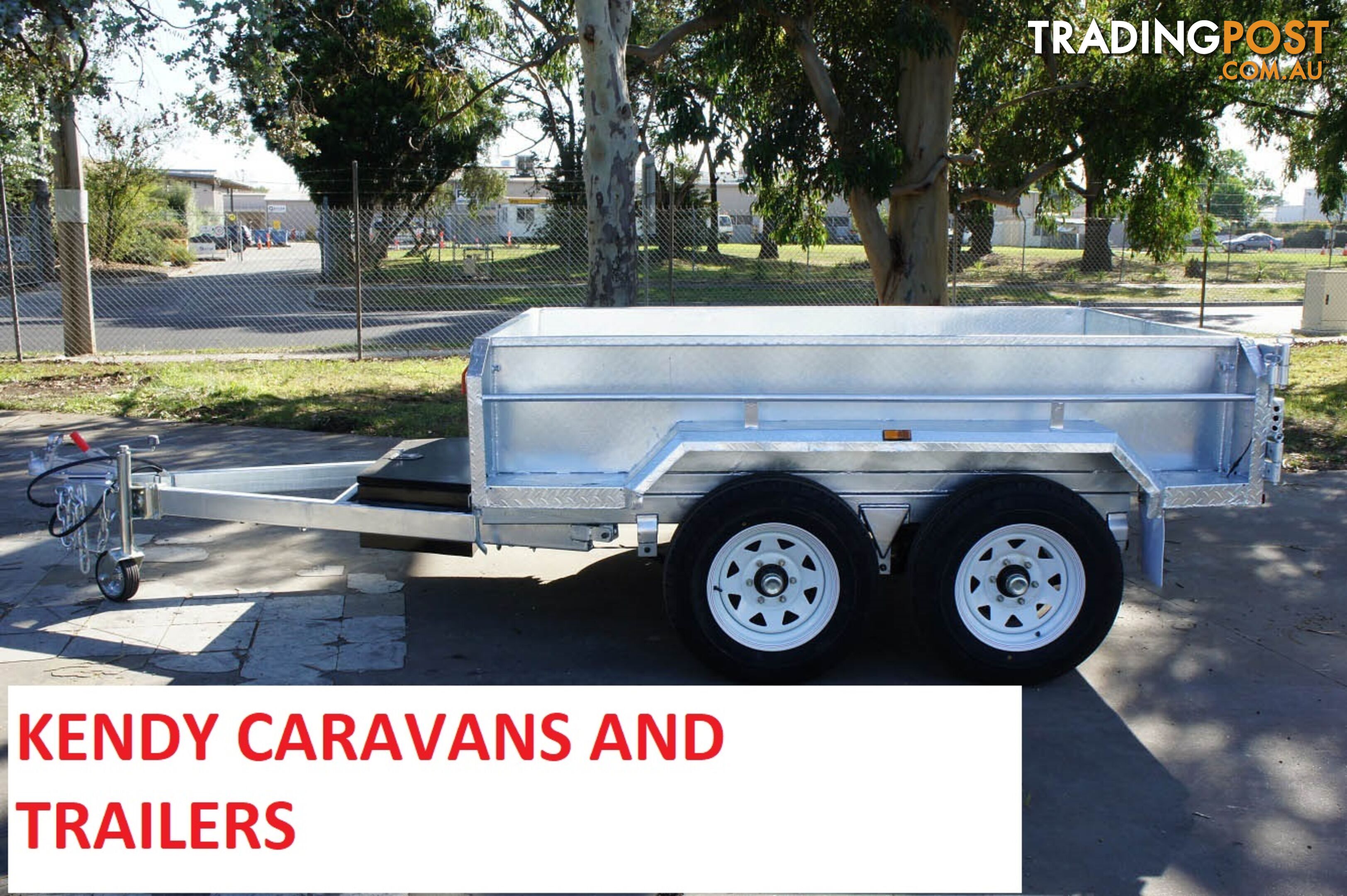 NEW 8 x 5 Heavy Duty Tradie Hydraulic Trailer | Tandem Axle Braked TIPPER