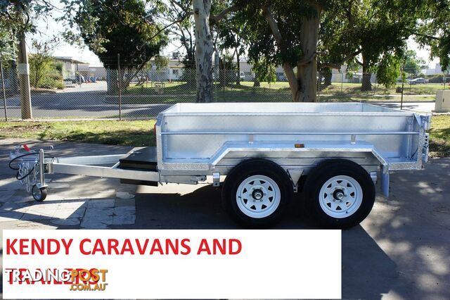 NEW 8 x 5 Heavy Duty Tradie Hydraulic Trailer | Tandem Axle Braked TIPPER