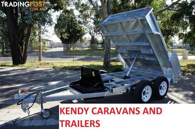 NEW 8 x 5 Heavy Duty Tradie Hydraulic Trailer | Tandem Axle Braked TIPPER