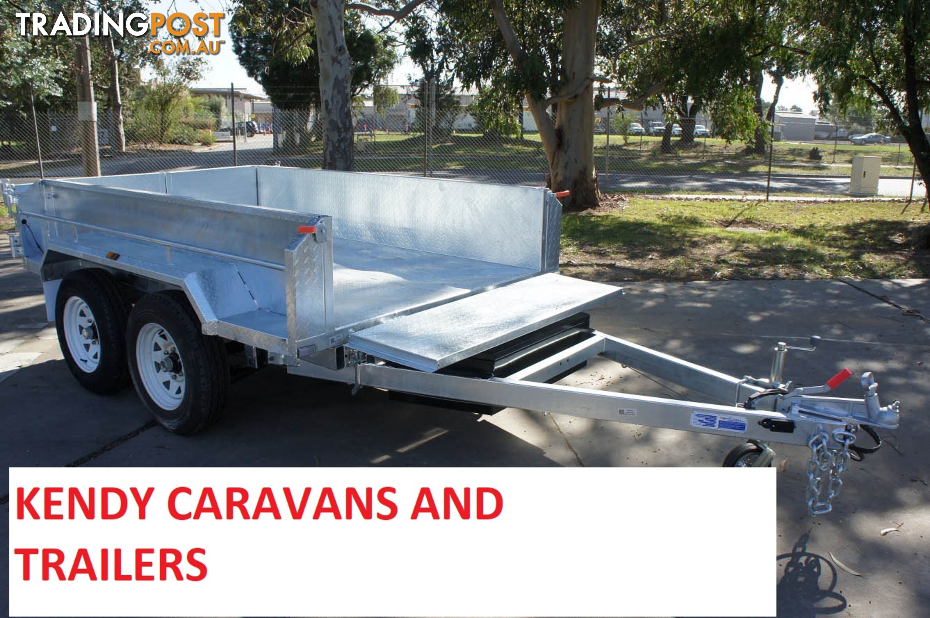 NEW 8 x 5 Heavy Duty Tradie Hydraulic Trailer | Tandem Axle Braked TIPPER