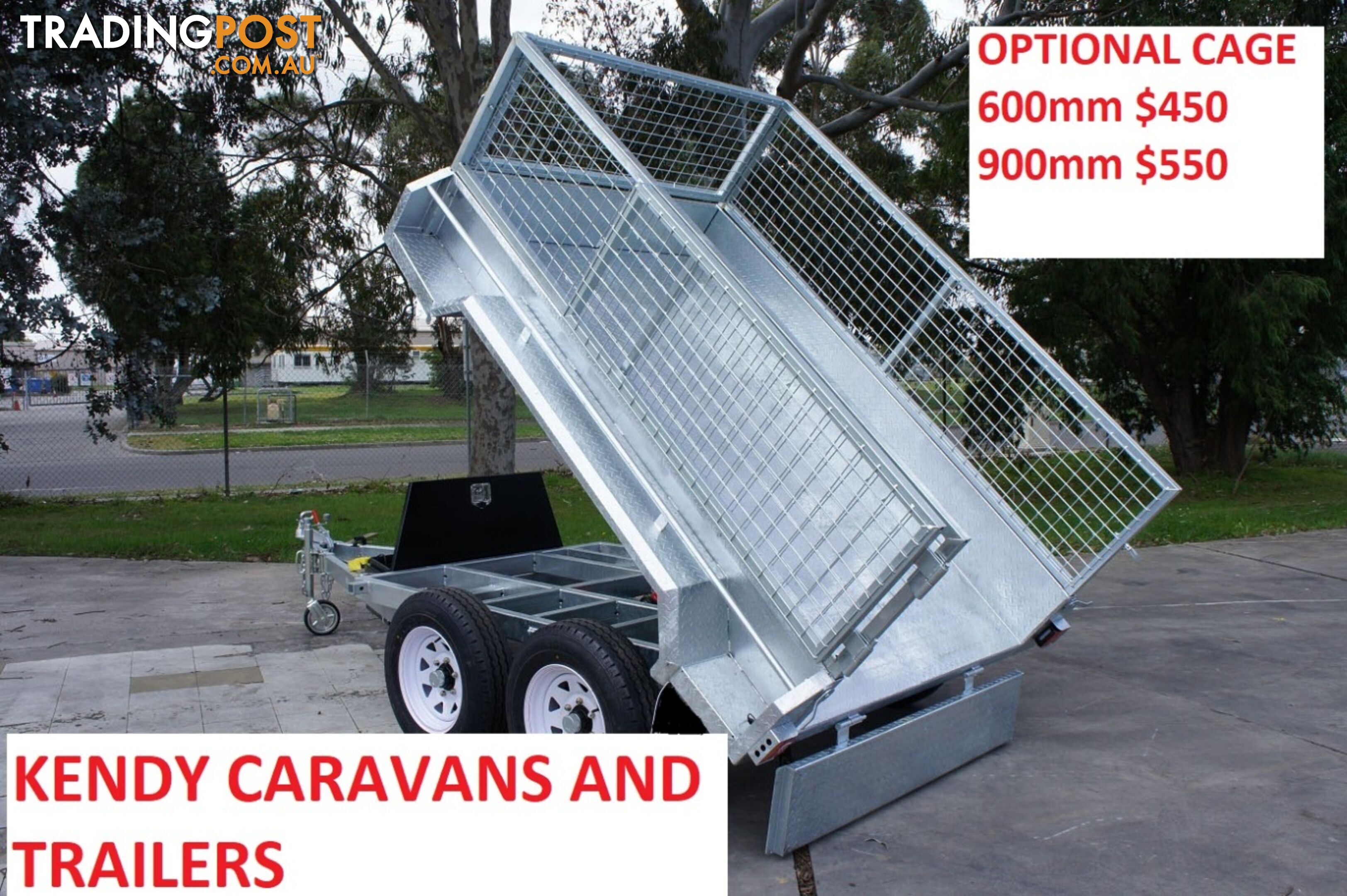 NEW 8 x 5 Heavy Duty Tradie Hydraulic Trailer | Tandem Axle Braked TIPPER