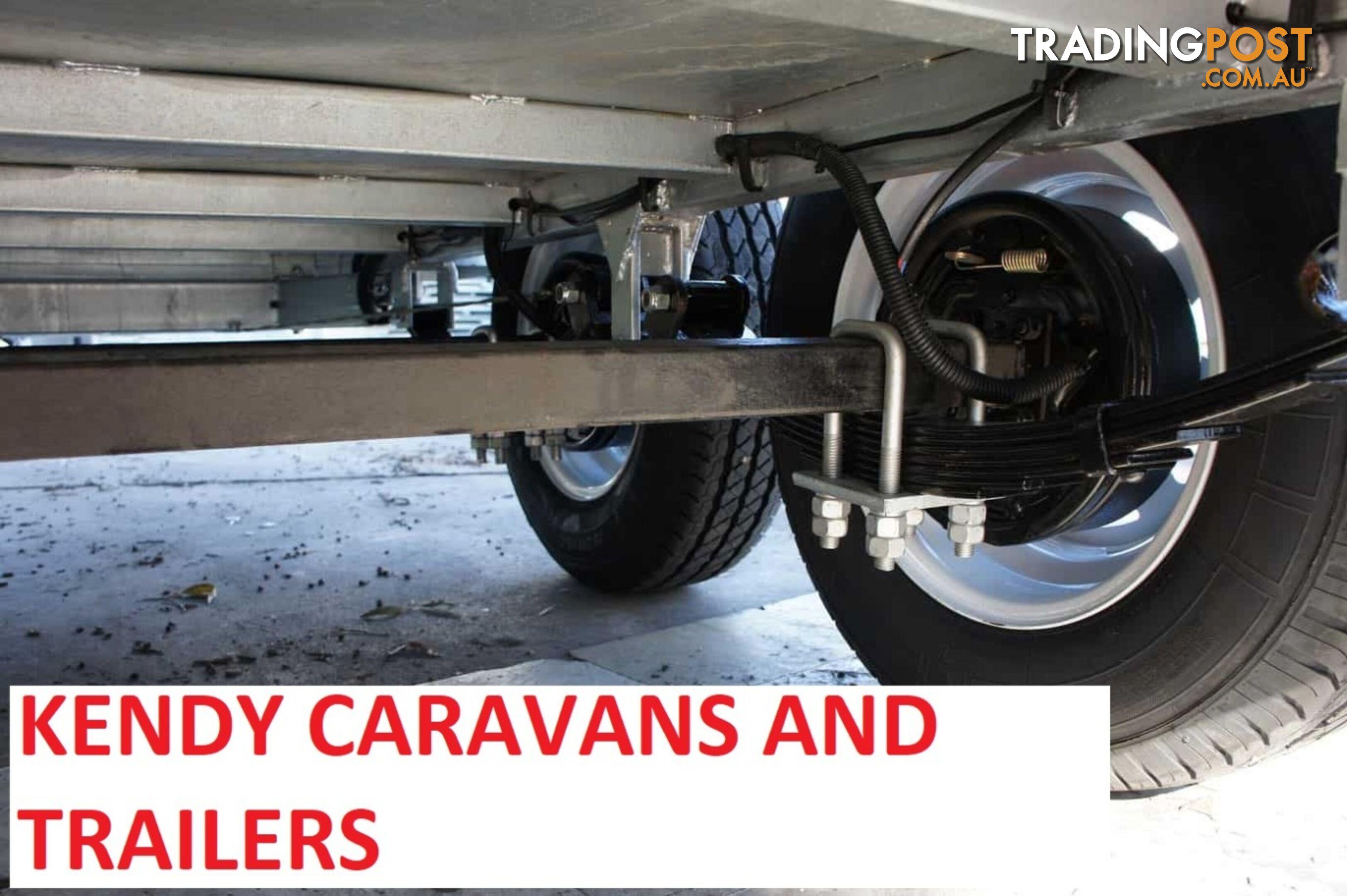 9 x 5 tandem axle (braked 3200kg) hot dipped galvanised H/duty box trailer with 600 mm cage  Feature