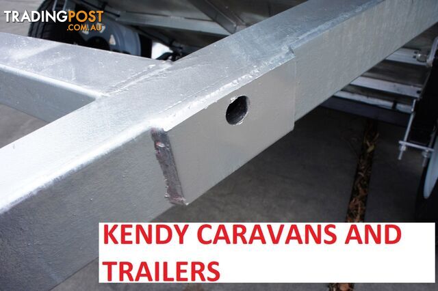 6x4 HEAVY DUTY HOT DIPPED GALVANISED SINGLE AXLE BOX TRAILER WITH 600mm CAGE 