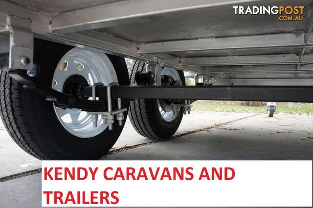 New Heavy Duty 8 x 5 Tandem Axle Braked with Cage galvanised box trailer 