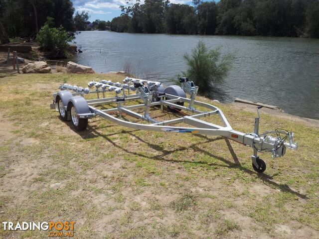 DOUBLE JET SKI TRAILER TANDEM AXLE TO SUIT 2 JET SKI'S FULLY GALVANISED CHASSIS 