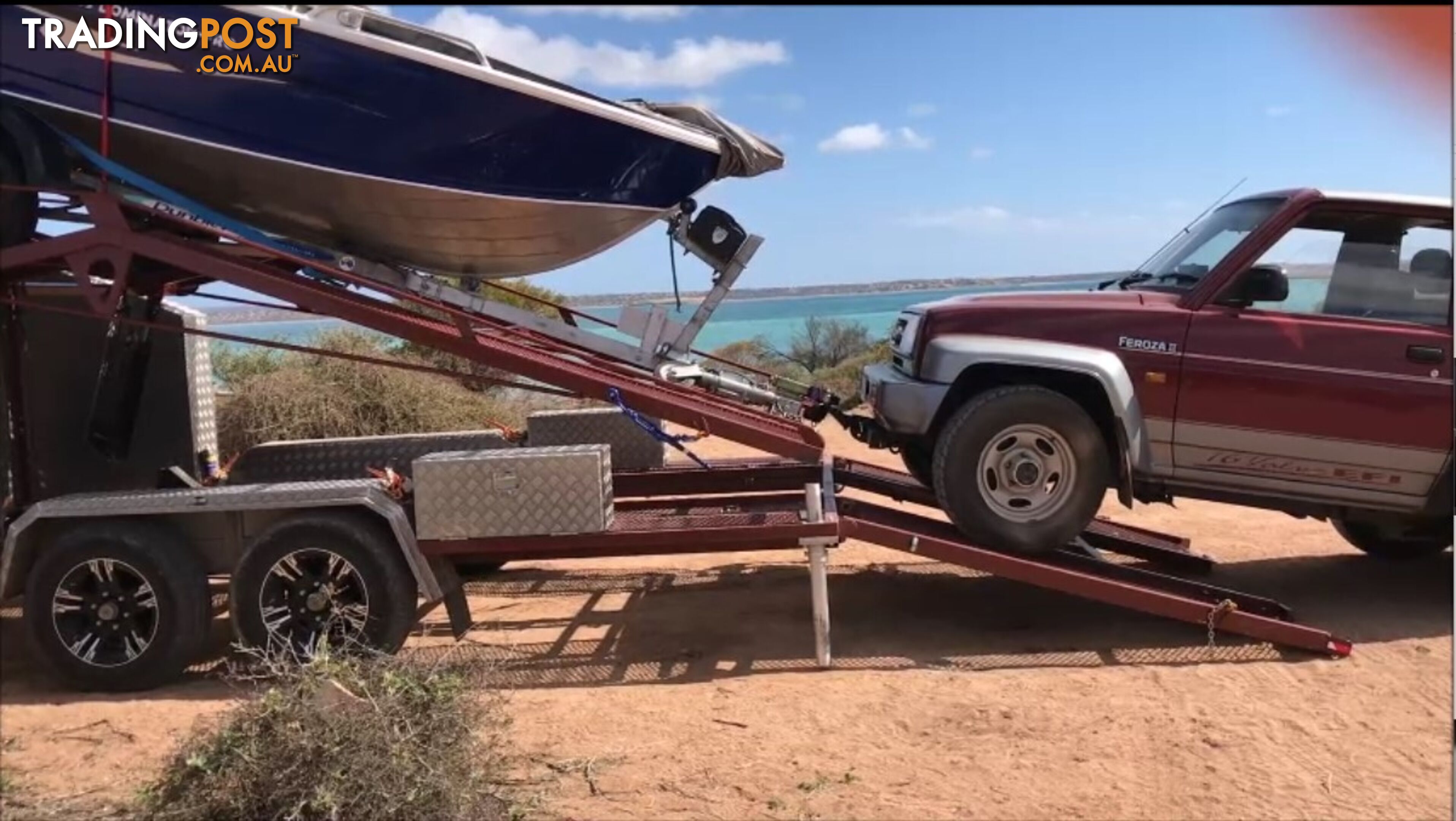 RV CAR & BOAT DOUBLE DECK HYDRAULIC TRAILER