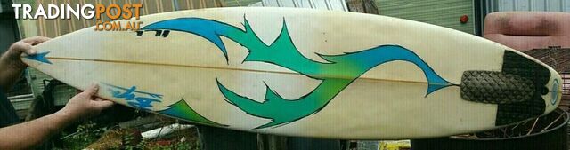 Vintage tri fin SURFBOARD