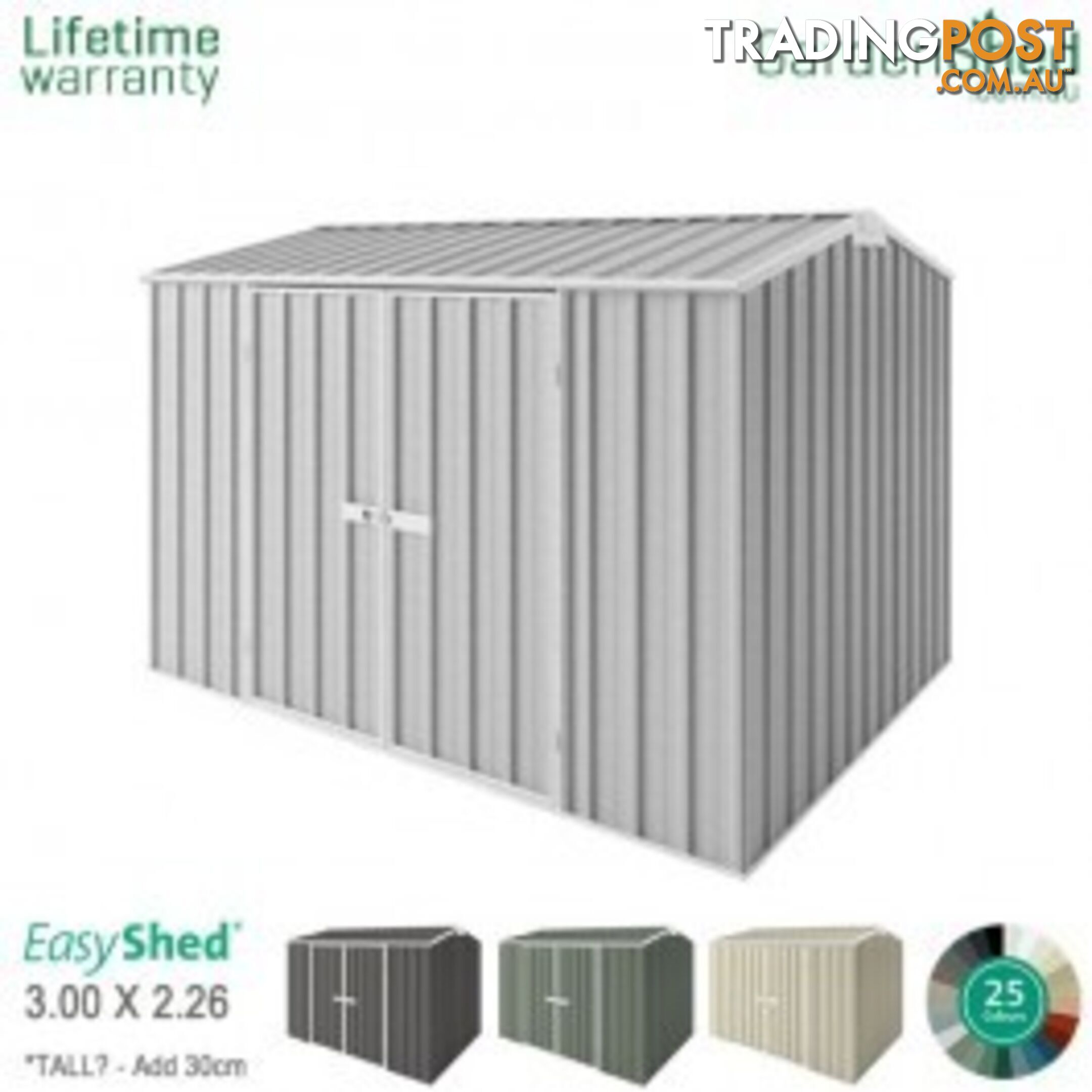 Garden Shed - 3.00m X 2.25m - *Free Delivery