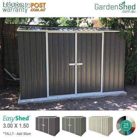 Garden Shed - 3.00m X 1.50m - *Free Delivery / FREE XTALL / 3 DAYS ONLY