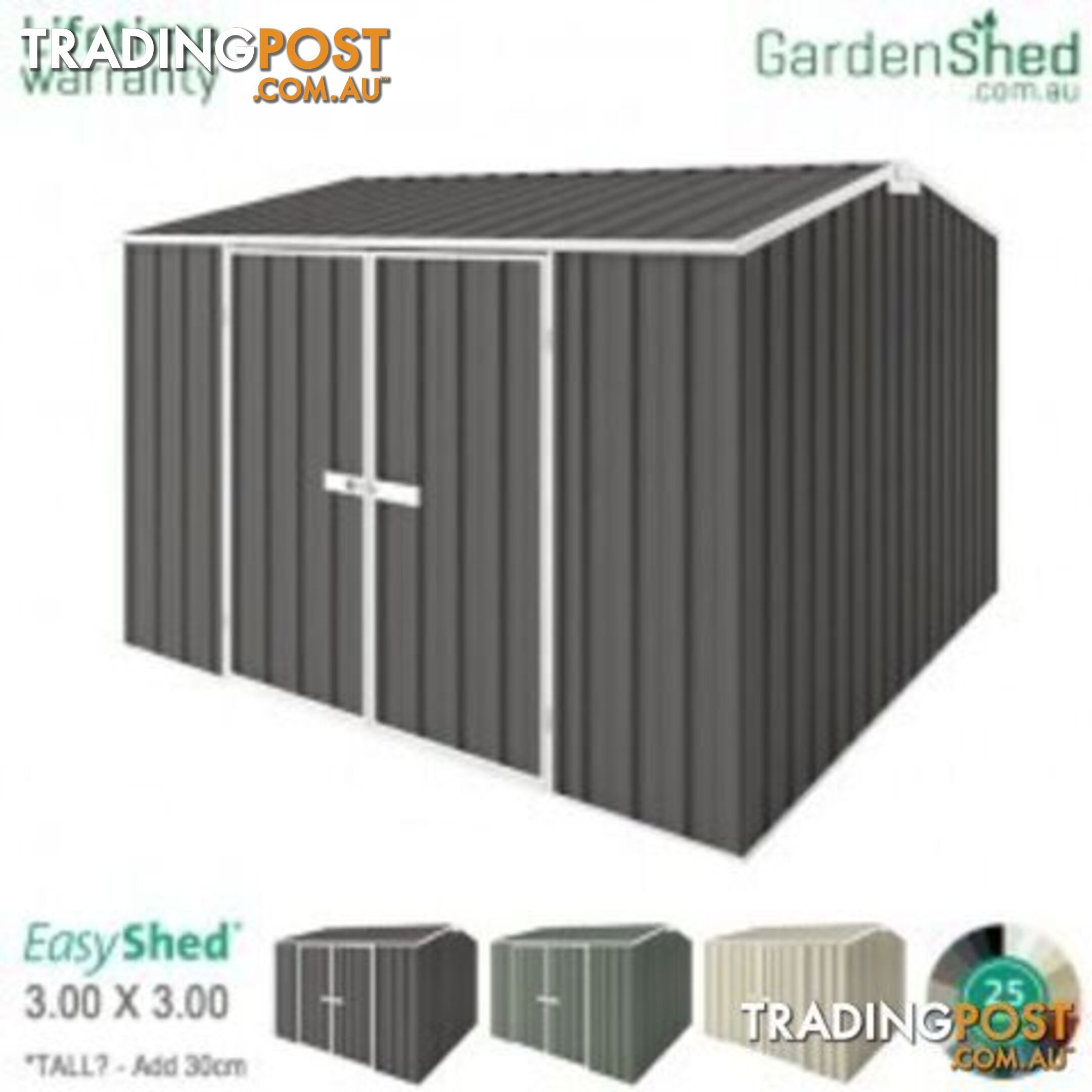 Garden Shed - 3.00m X 3.00m - Free Delivery* - Free Triple Upgrade