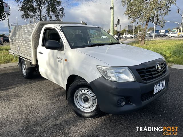 2013  TOYOTA HILUX WORKMATE SINGLE CAB TGN16R MY12 CAB CHASSIS