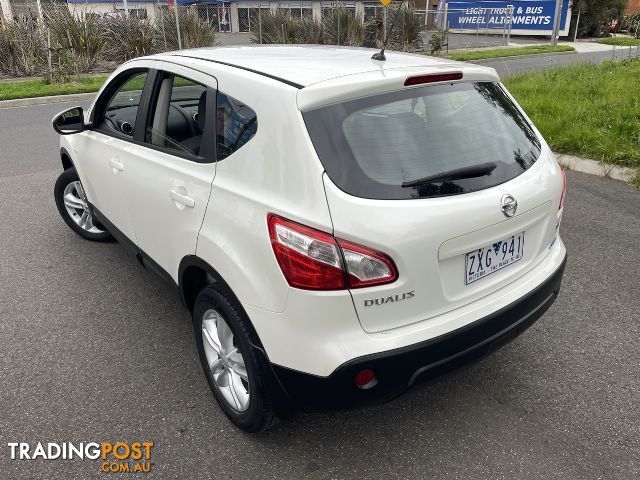 2013  NISSAN DUALIS ST Hatch X-tronic 2W J10W Series 4 MY13 HATCHBACK