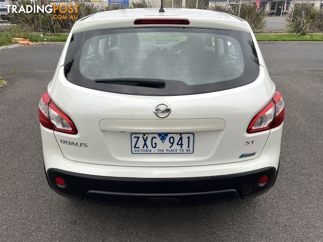 2013  NISSAN DUALIS ST Hatch X-tronic 2W J10W Series 4 MY13 HATCHBACK