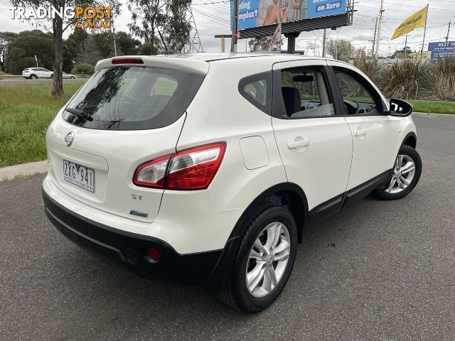 2013  NISSAN DUALIS ST Hatch X-tronic 2W J10W Series 4 MY13 HATCHBACK