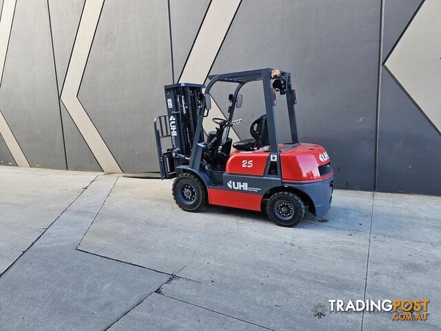 NEW UHI FD25, 2.5T DIESEL FORKLIFT WITH SIDE SHIFT (WA ONLY)