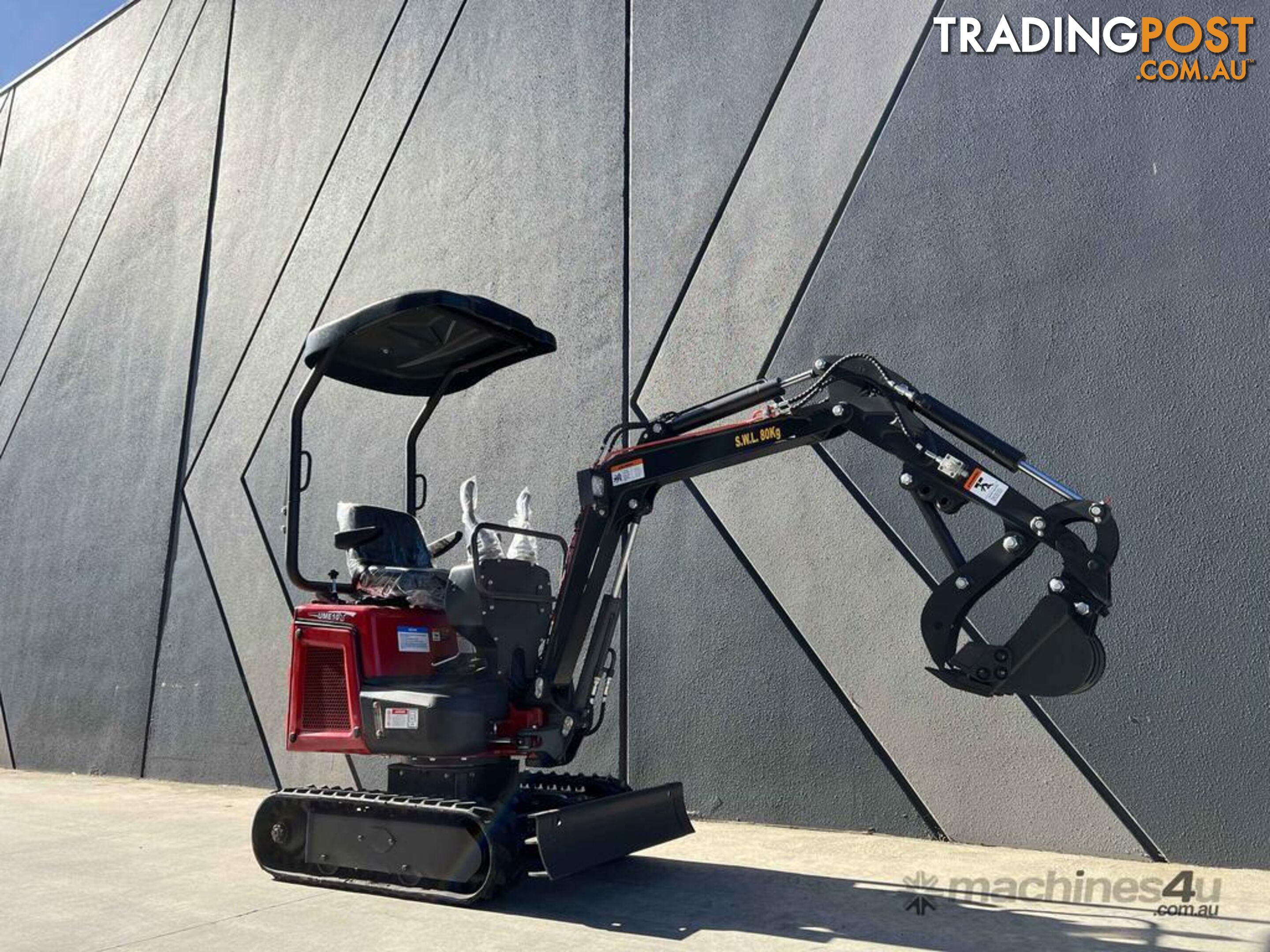 NEW UHI UME10T, 1TON EXCAVATOR WITH 9 ATTACHMENTS, (WA ONLY)