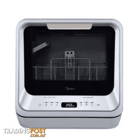 Midea Mini Second Generation Benchtop Portable Dishwasher Silver MDWMI