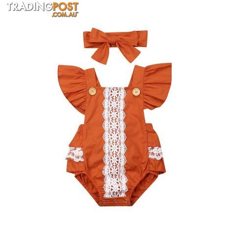 Ruffled Lace Rompers