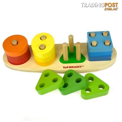 WOODEN NUMBER & SHAPE BOARD - photo 2 of 4