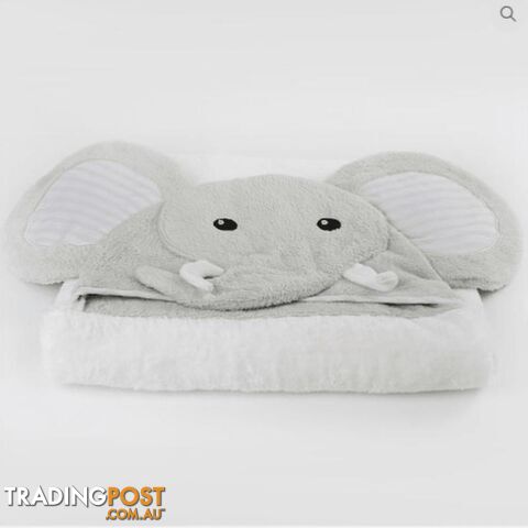 Zoo Animals 'Elephant' Novelty Hooded Bath Towel - photo 3 of 4