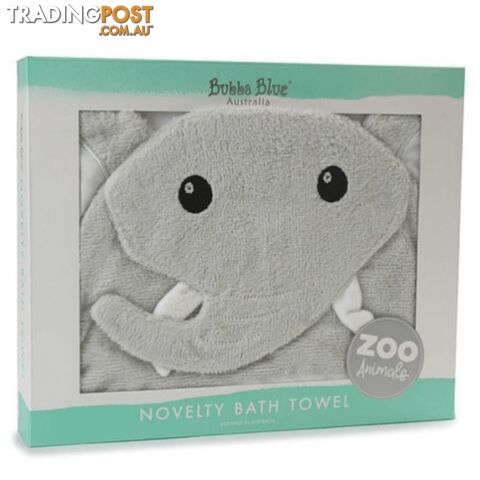Zoo Animals 'Elephant' Novelty Hooded Bath Towel - photo 2 of 4