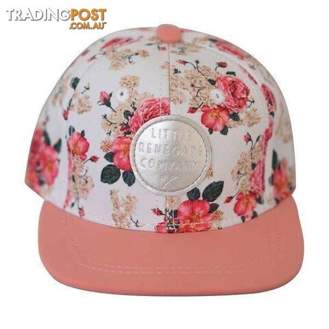 Vintage Floral/Pink Snapback Hat
